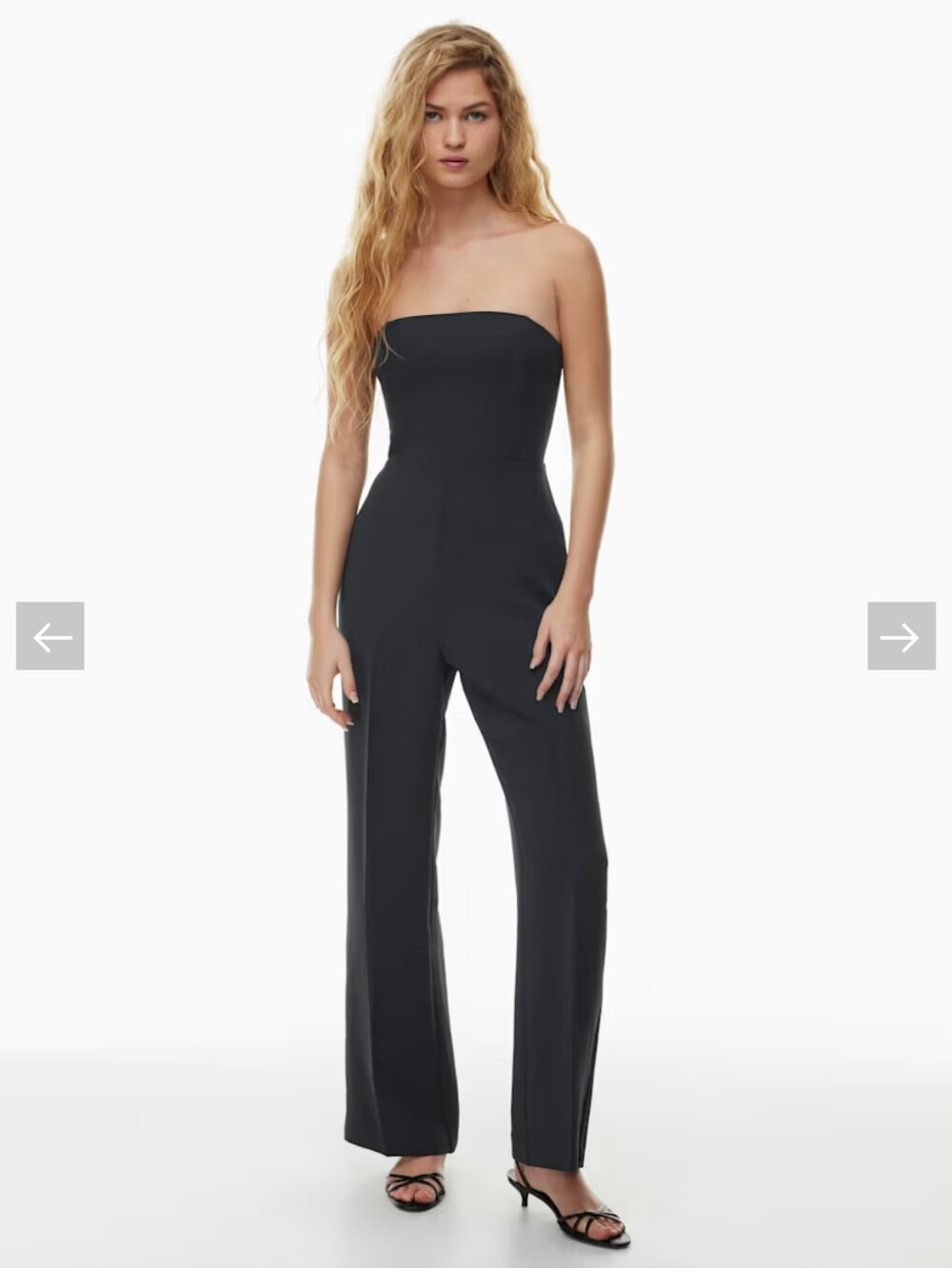 Wilfred Endless Dark Brown Strapless Jumpsuit Sz 6